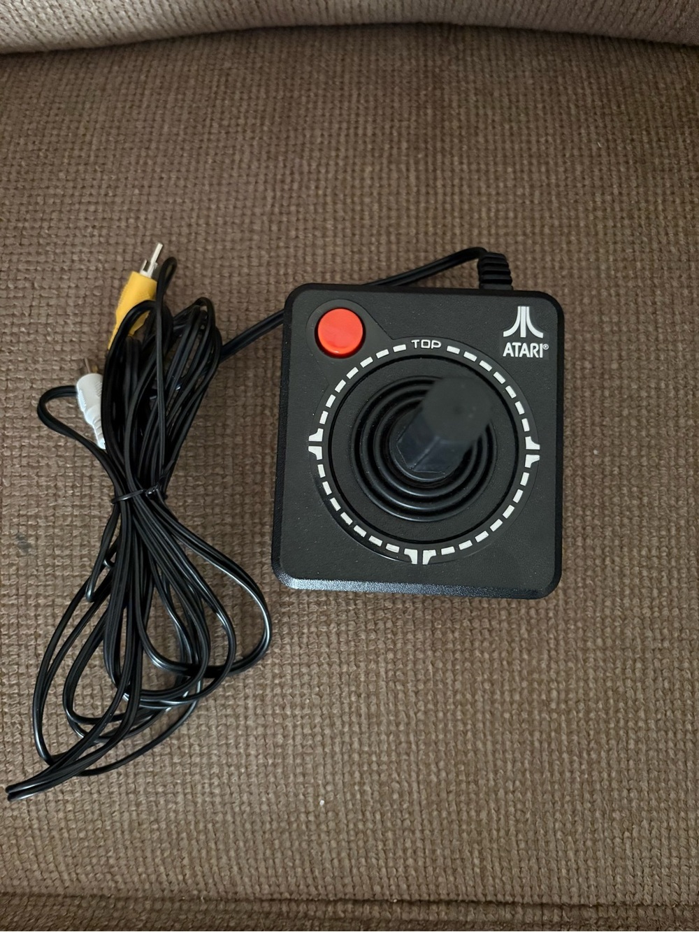 Atari Classic Black Joystick Controller with Red Button